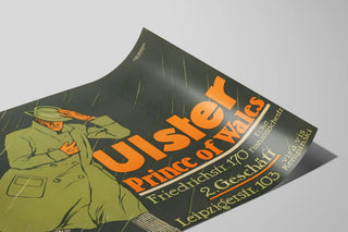 Plakat vintage moda Ulster Książę Walii — widok dzieła