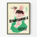Plakat vintage Ultraviamine 4 dekoracja ścienna dla dzieci i dorosłych
