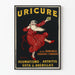Plakat reklamowy vintage URICURE na reumatyzm i artretyzm