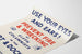 Plakat vintage Use Your Eyes and Ears do zapobiegania pożarom