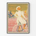 Plakat vintage Fabryki Delin rowery i samochody