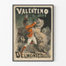 Plakat vintage Valentino Domptator Czarny i Lwy