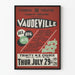 Plakat vintage vaudeville - spektakl teatralny melodramatyczny
