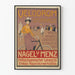 Plakat vintage Velodrom Sporthalle Baden-Baden dekoracja ścienna kolarstwo