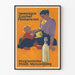 oryginalny plakat vintage do higienicznego karmienia mlekiem