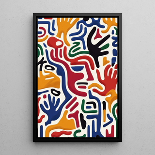 Plakat Pop Art - Ruch Rąk