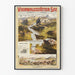 Plakat vintage Jezioro Czterech Kantonów i Lucerna, Szwajcaria