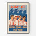 Plakat vintage z Wietnamu Solidarność i Opór
