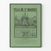 Plakat vintage Villa de Saint-Maurice - Retro dekoracja ścienna