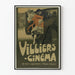 Plakat Vintage Villiers Cinema - Dekoracja Ścienna w Stylu Art Déco