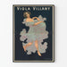 Vintage plakat Viola Villany - elegancka dekoracja ścienna