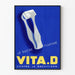Plakat Vintage VITA.D Sucre Witaminowany Przeciwko Krzywicy