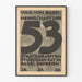 Niemiecki plakat protestacyjny z 1953 roku o mocnej typografii