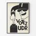 Plakat vintage Votez UDR oryginalna dekoracja ścienna