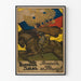 Plakat vintage wojskowy rosyjski - Naprzód dla ojczyzny