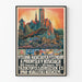 Plakat z wystawy vintage sprzętu strażackiego i przemysłowego 1922
