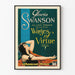 Plakat vintage filmu „Wages of Virtue” z Gloria Swanson