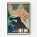 Plakat vintage polityczny niemiecki Wartości waszą wolność Lex Häberlin Nie