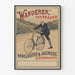 Plakat vintage Wanderer Fahrräder - dekoracja ścienna rowerowa retro