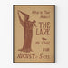 Plakat vintage The Lark z sylwetką matki i dziecka