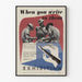 Plakat vintage When You Write To Them - dekoracja ścienna militarna
