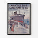 Plakat ścienny w stylu retro „When Your Boys Come Home to You”