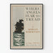 Plakat dekoracyjny vintage Where Angels Fear to Tread - styl Marin