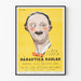 Wintage humorystyczny plakat Ben Turpin na żółtym tle