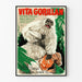Plakat vintage filmowy White Pongo dekoracja ścienna dżungla