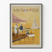 Plakat vintage 1896 Who Won - Retro dekoracja ścienna nawigacyjna
