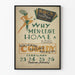 Plakat vintage teatralny Dlaczego mężczyźni opuszczają dom