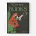 Plakat Vintage Why Not Books - Dekoracja Ścienna Literacka