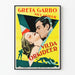 Plakat vintage kina Greta Garbo Orchids Wild
