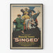 Plakat vintage filmu podpisany przez Blanche Sweet i Warner Baxter