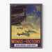 Plakat dekoracyjny vintage Wings for Victory - samoloty wojenne