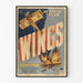Wintage plakat Wings - Powietrzna dekoracja ścienna