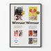 Plakat dekoracji ściennej Winnaar & Winnaar Nagrodzone książki 2003-2004
