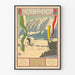 Plakat sportów zimowych vintage Salzkammergut Austria