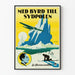 Plakat vintage „Z Byrdem na Biegunie Południowym” - Dekoracja ścienna skandynawska