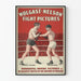 Plakat vintage boks Wolgast kontra Nelson