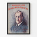 Plakat vintage portret i hołd Woodrowowi Wilsonowi