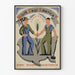 Plakat Retro Work Pays America - Vintage'owa Dekoracja Ścienna Rolnicza