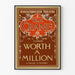Plakat vintage Teatr Worth A Million autor Wm.H. Crane