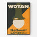 Plakat vintage Wotan Halbwatt Lampa do dekoracji ściennej
