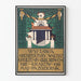 Plakat z wystawy vintage architektury i wnętrz w ogrodowej ramie