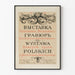 Stary plakat wystawowy z polskimi grafikami z 1914 roku, dekoracja ścienna