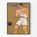 Plakat vintage sportowca Yale w akcji