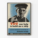 Plakat vintage żeglarski You Can Help to Build Me a Ship