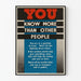 Plakat Vintage You Know More Than Other People – Dekoracja Ścienna Zaangażowana