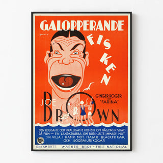 Plakat vintage dekoracja ścienna film komedia z lat 1920